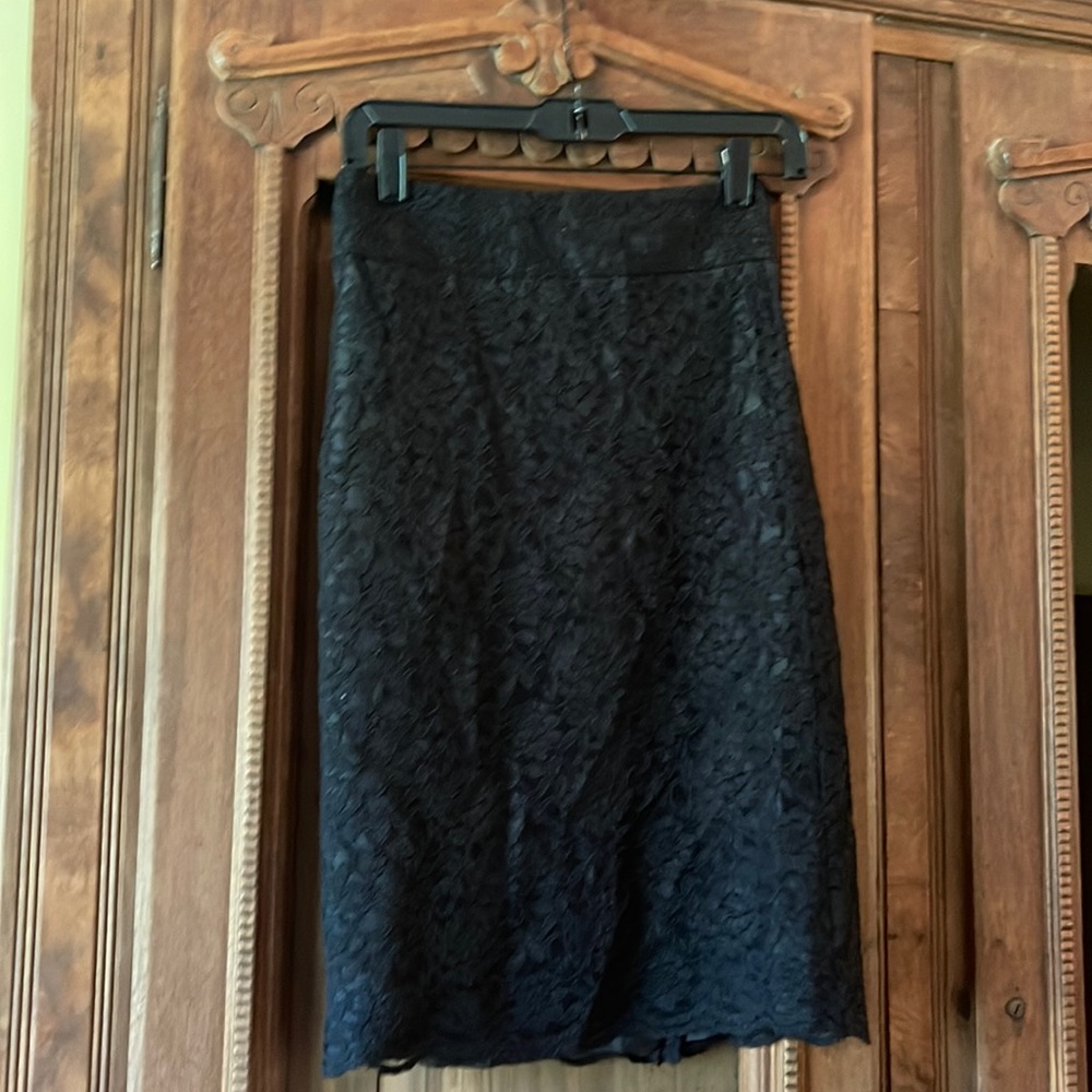 Banana Republic Black Lace Skirt, Size 0